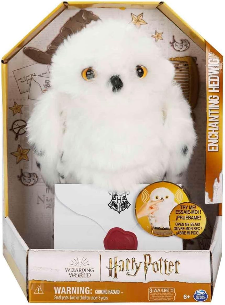 Wizarding World Harry Potter - Interaktive Plüsch-Eule Hedwig mit über 15 Geräuschen und Bewegungen