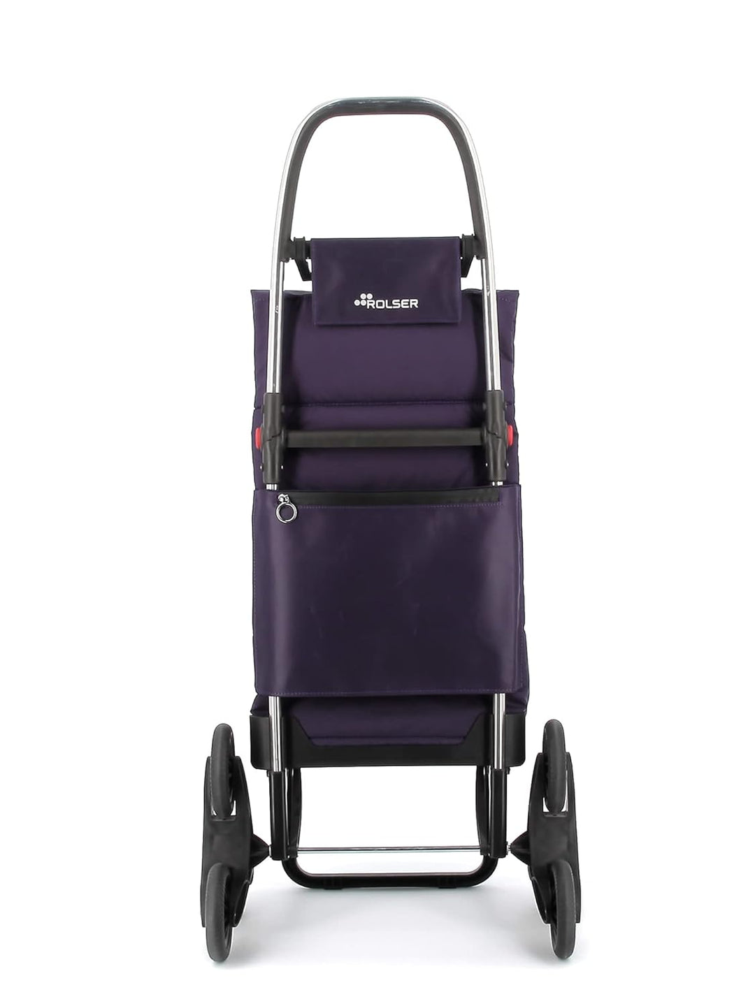 Klappbarer Einkaufstrolley Rolser Big Polar 6 Räder Treppensteiger - Violett 6 Räder Treppensteiger