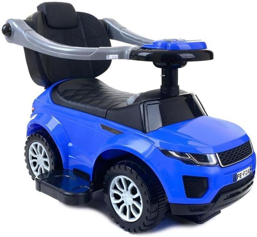 Billy Rutschauto mit Schiebestange Mora, Blau, Blau