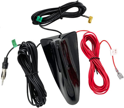 Vecys DAB DAB+ Autoantenne Haifischflosse FM/AM Radio Antenne Signalverstärker SMB zu DIN Stecker An