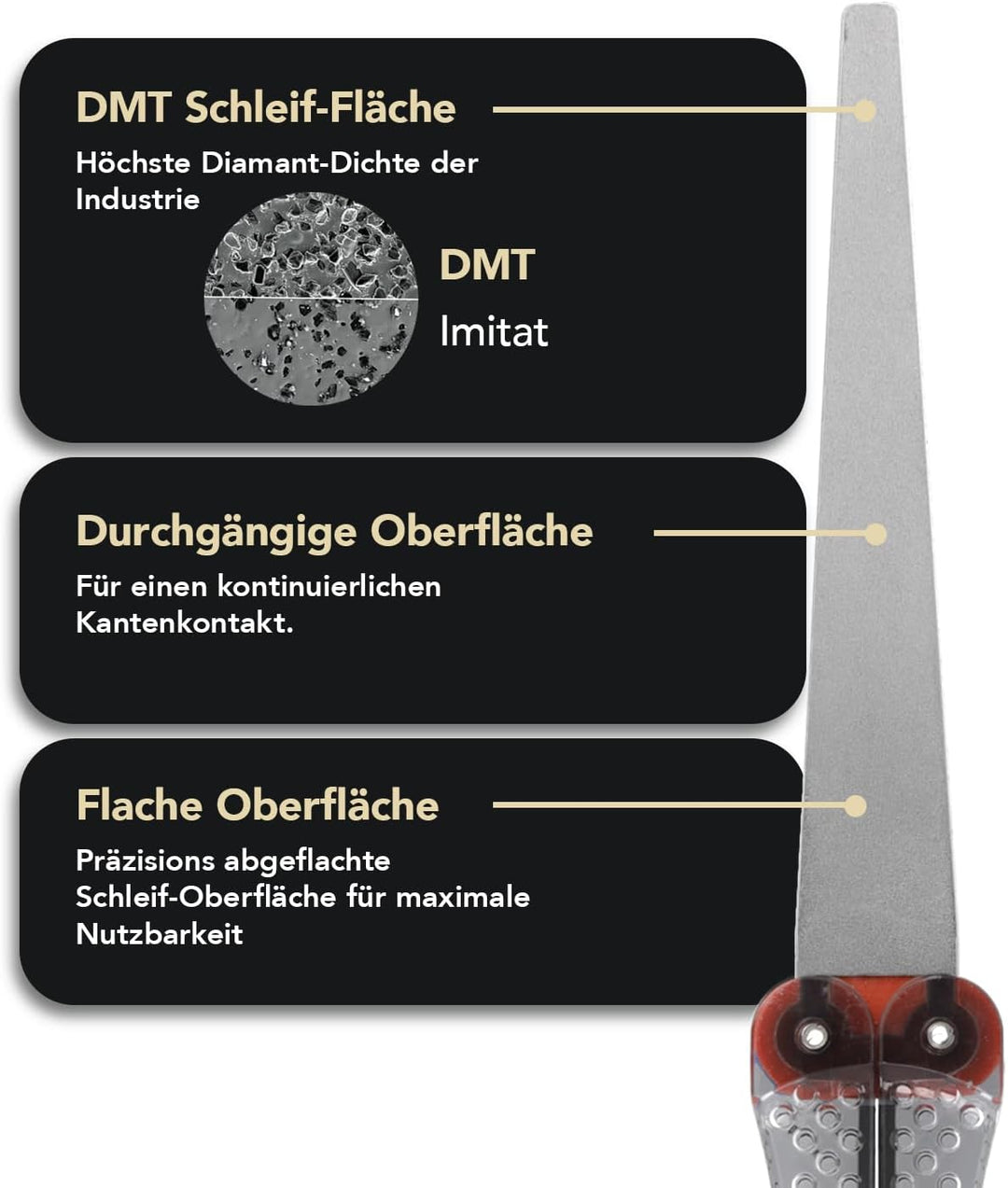 DMT Diafold Flat File Diamantfeile, flach, klappbar, fein, 1 Stück, FFF