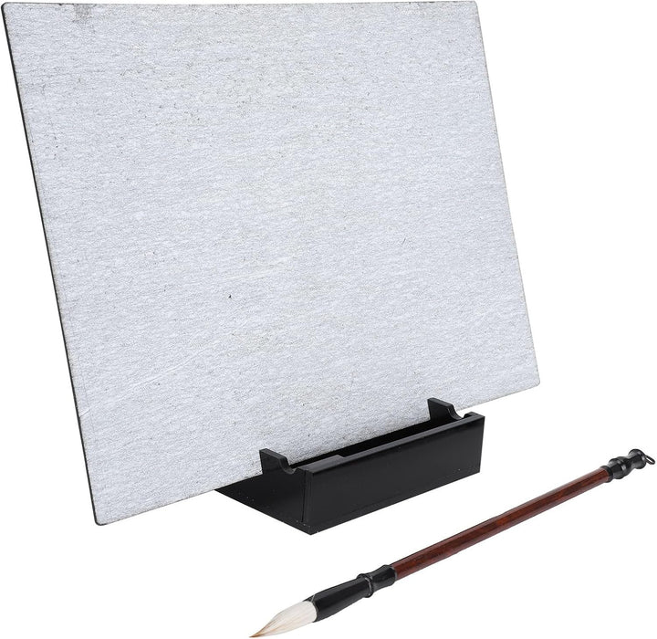 Buddha Board Wasser-Schreibset – 300 X 215 Mm Grosser Zeichenblock mit Pinsel und Wasserbehälter Zum