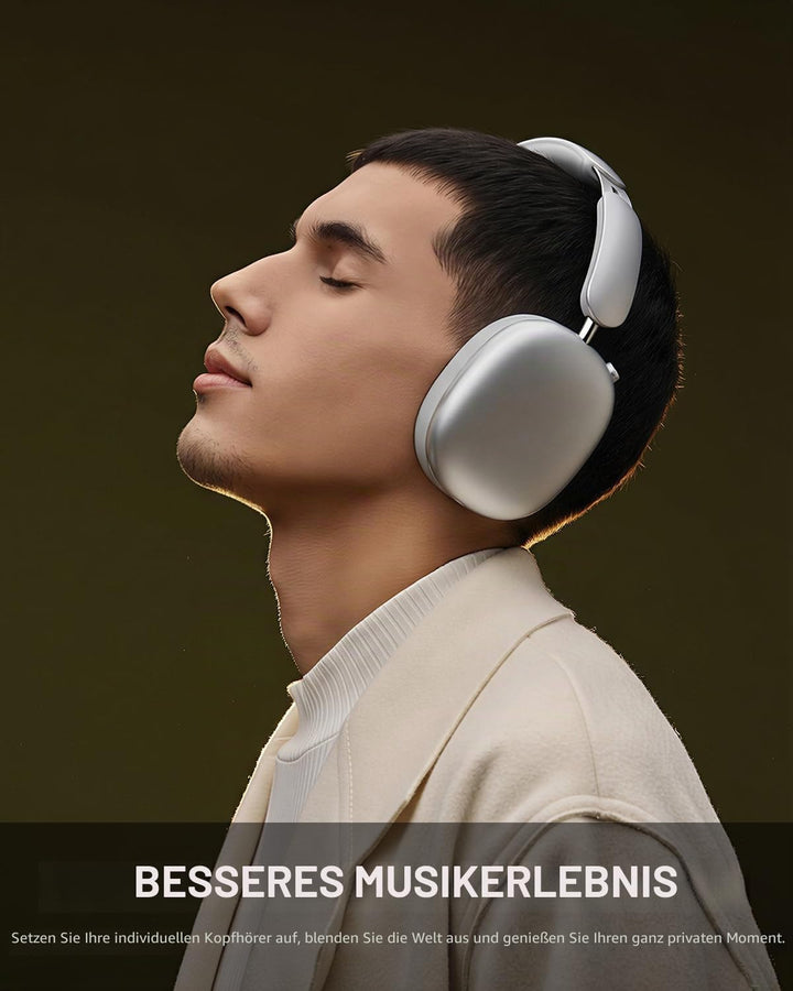 Wentronic Y02 Aktive Noise Cancelling Kopfhörer,60 Std.5 EQ-Musikmodi,Hi-Res-Audio,Tiefe Bässe,faltb