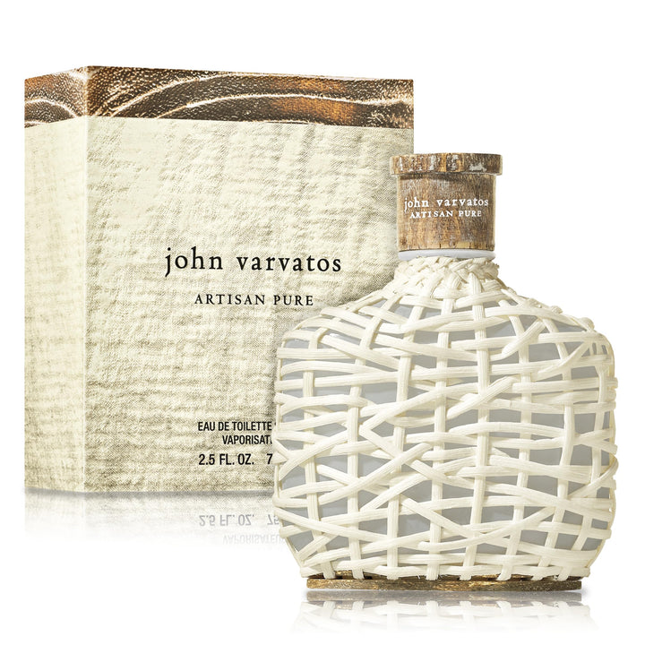 John Varvatos Artisan Pure – Eau de Toilette homme/men, 75 ml, holzig-frischer Duft aus spanischer Z
