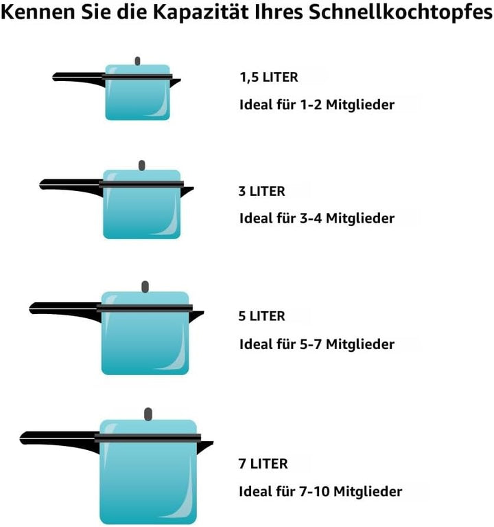 HAWKINS B65 Schnellkochtopf, Edelstahl, Silver 6 L, 6 L