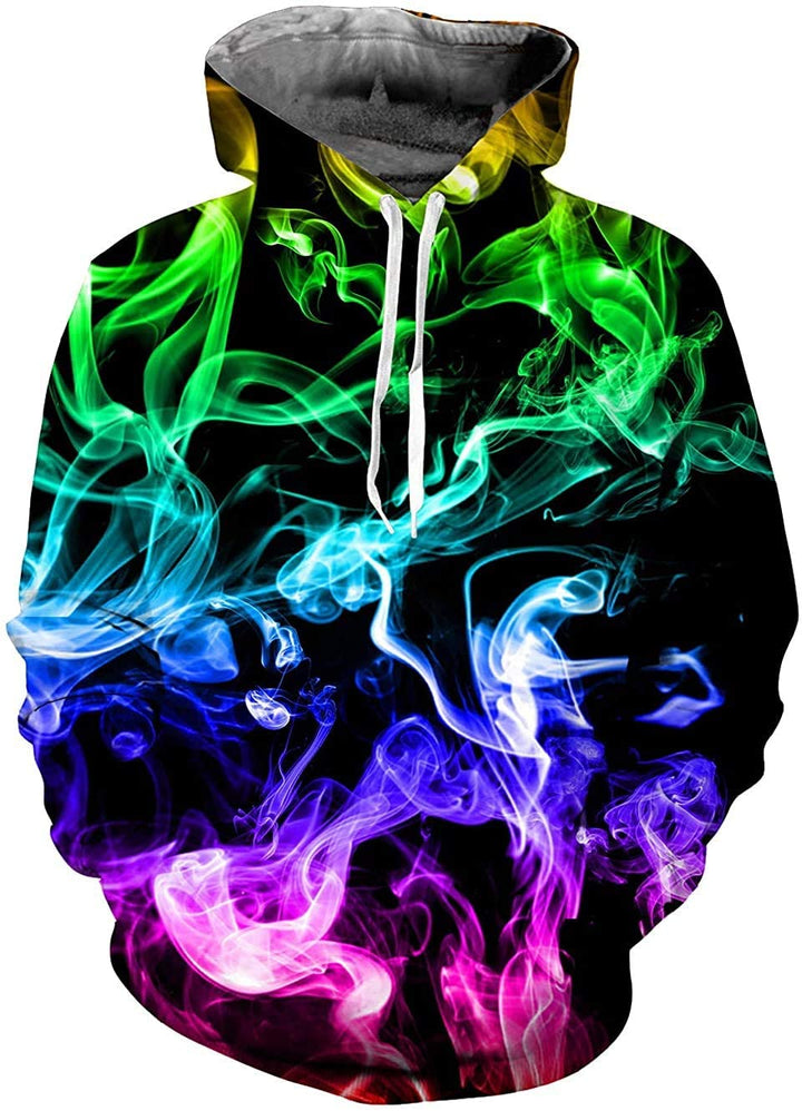 Unisex 3D Druck Hoodie Kapuzenpullover Langarm Sweatshirt Kapuzenjacke mit Taschen S-4XL Blackhole S