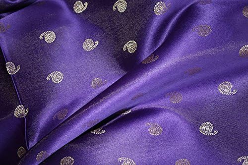 Trendofindia Indischer Bollywood Fashion Sari Stoff Damenkostüm Kleid Dunkel Lila CA107