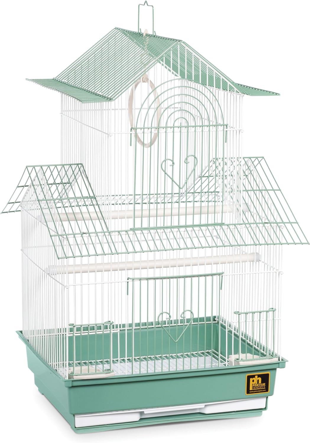 Prevue Hendryx SP1720-4 Shanghai Sittichkäfig, Grün/Weiss Size: Pack of 1, Size: Pack of 1