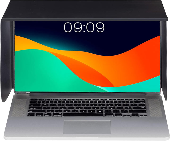 kwmobile Tragbarer Sonnenschutz für Laptop - Blendschutz für Bildschirm - Visier zum Arbeiten im Fre