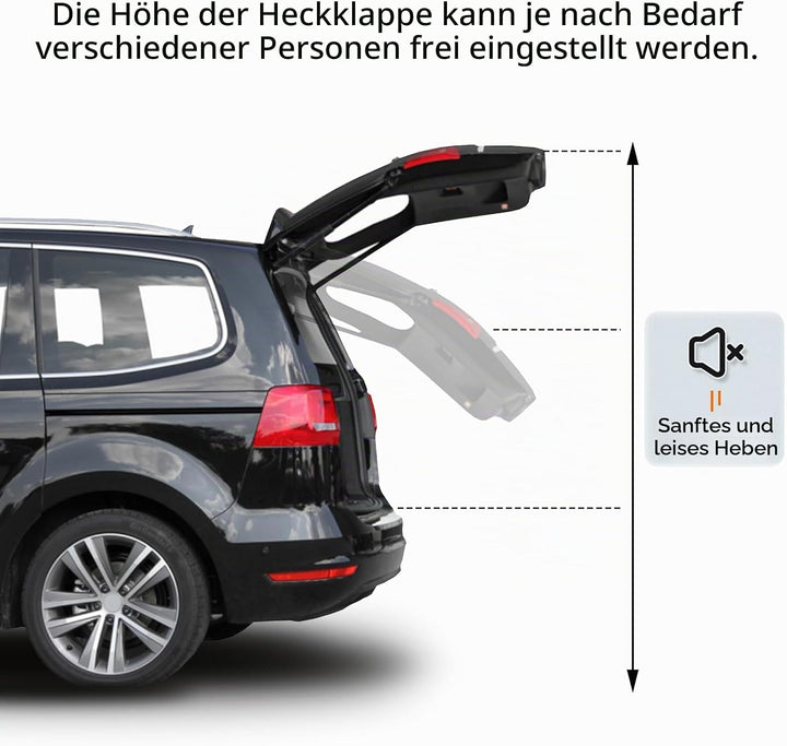 Paar Heckklappendämpfer Druckdämpfer 7N0 827 851 E, kompatibel mit 7N1, 7N2 4E6, 4E7 Alhambra II 710