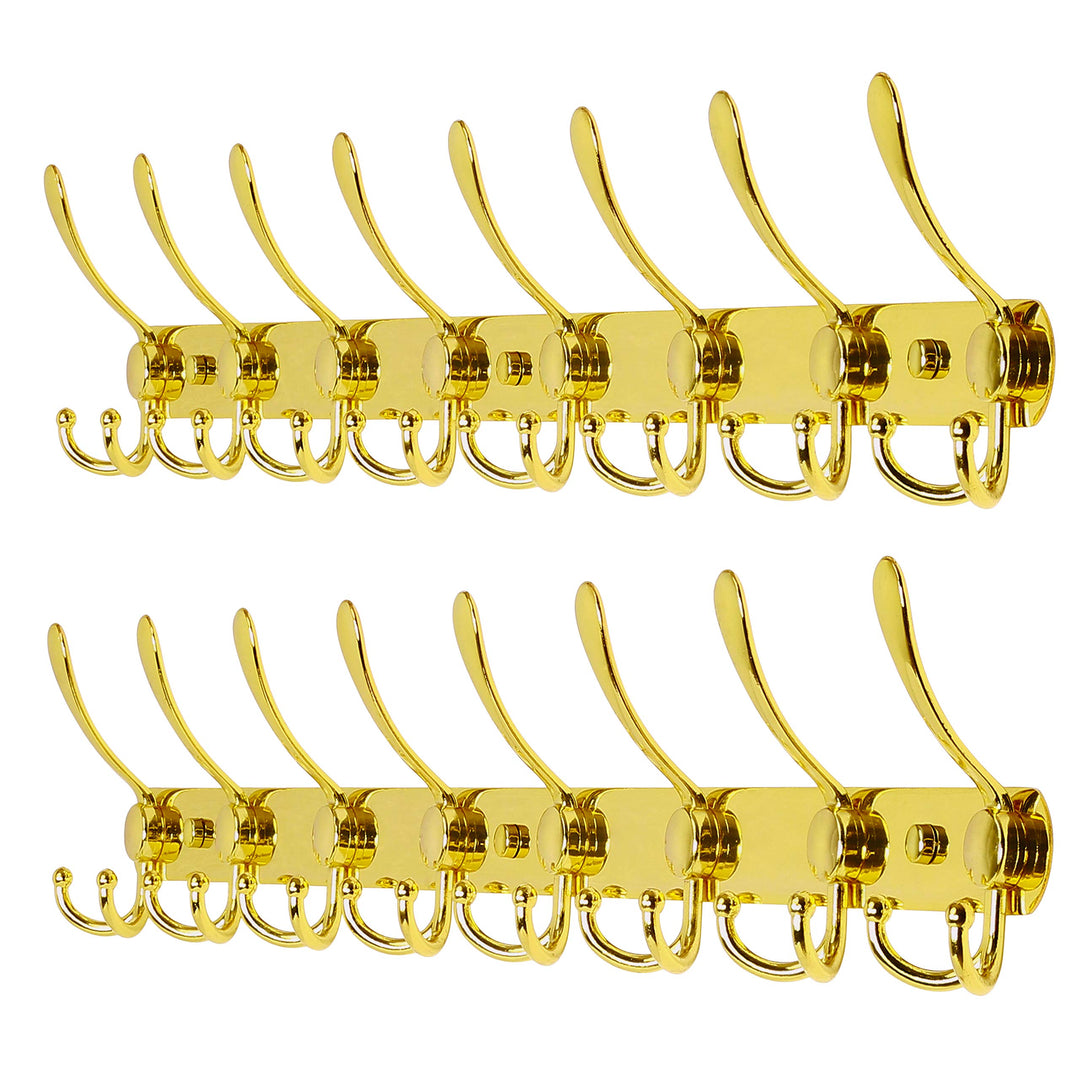 Dseap Garderobenleiste mit 8 haken, schwerlast 74cm Lang garderobenhaken, edelstahl wandgarderobe, k
