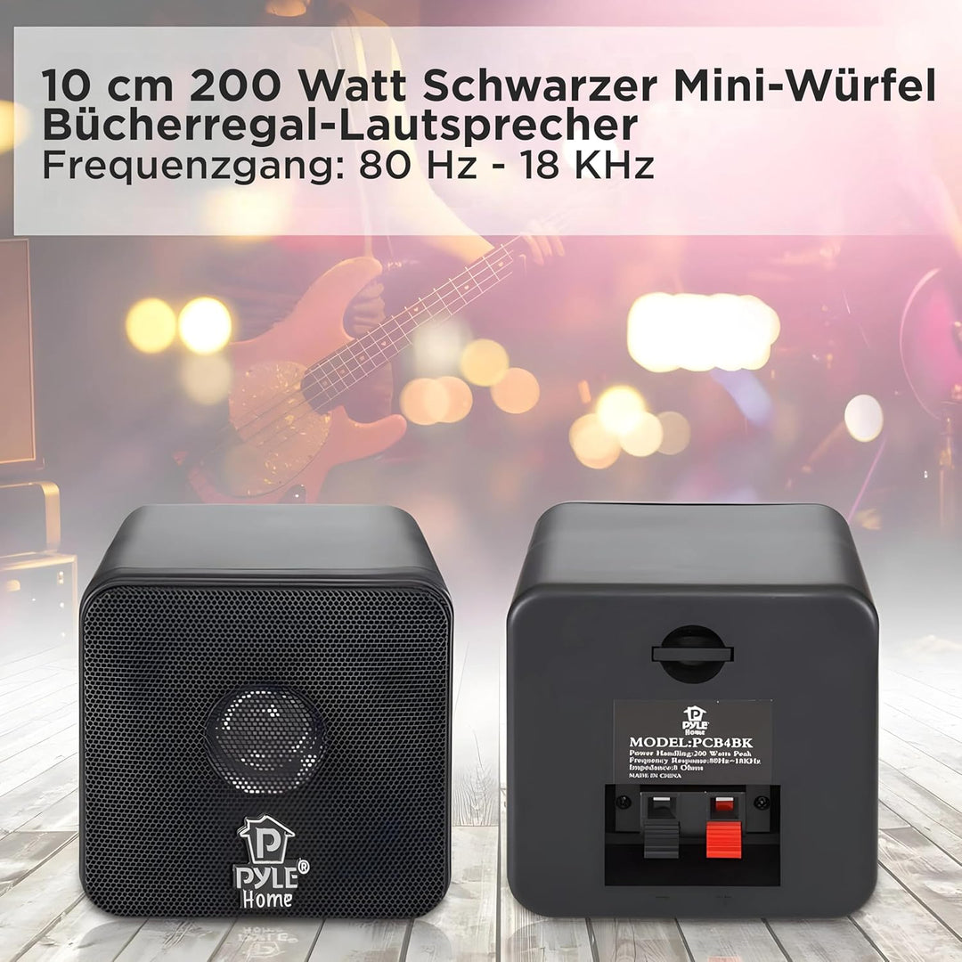 PyleHome Black 4IN Mini Cube
