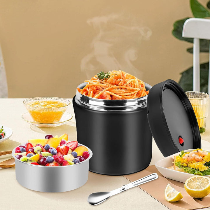 Thermobehälter für Essen 1200ml, 304 Edelstahl Wärmebehälter für Speisen, Thermos-lebensmittelbehält