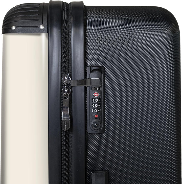 NoBoringSuitcases.com® Koffer XL Gross 77x51.5x28 cm Reisekoffer mit 4 Rollen Leicht Trolley Hartsch