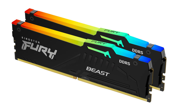 Kingston Fury Beast DDR5 RGB Expo 64GB (2x32GB) 6000MT/s DDR5 CL36 DIMM Desktop Gaming Speicher Kit