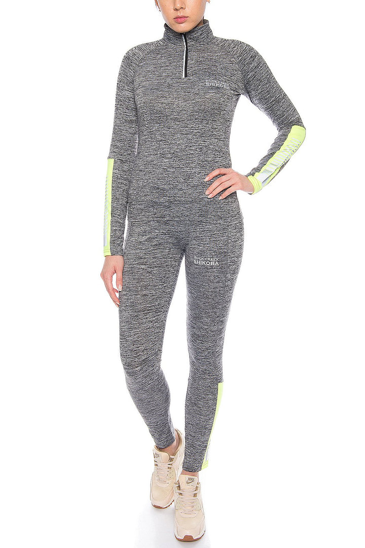 Rock Creek Damen Trainingsanzug Sportanzug Fitnessanzug Shirt Leggings S Schwarz, S Schwarz