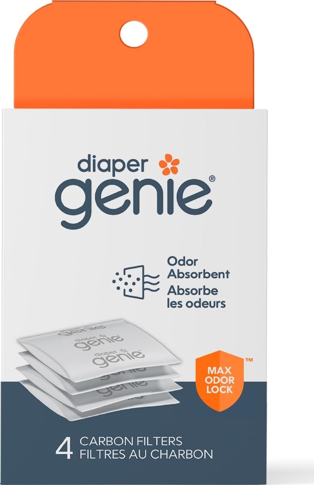 Diaper Genie Playtex Carbon Filter Refill Tray for Diaper Pails, 4 Carbon Filters by Diaper Genie Li