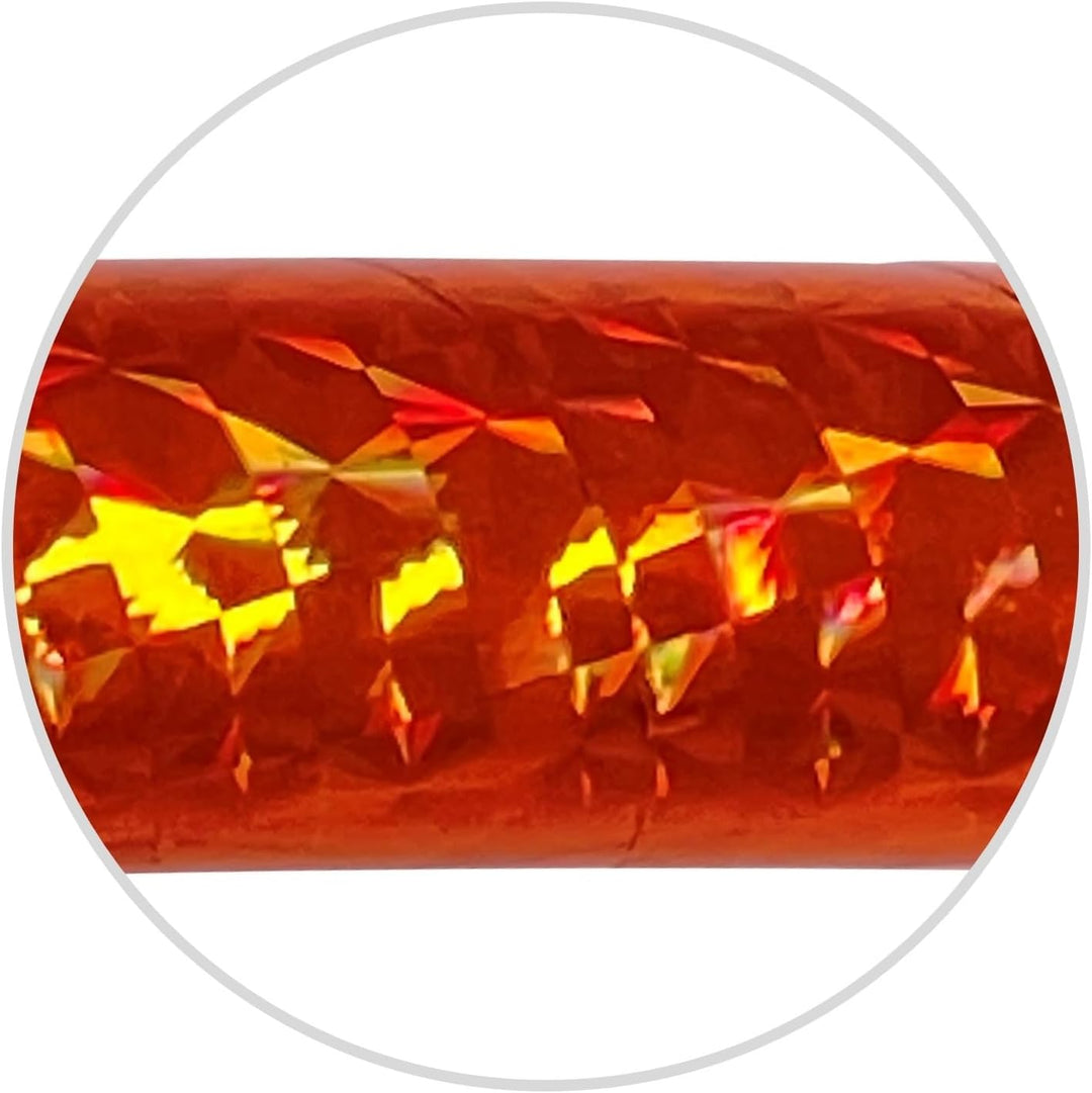 Hoopomania Kinder Hula Hoop Reifen, Hologramm Muster, Ø60/70/80cm Ø70cm Orange, Ø70cm Orange