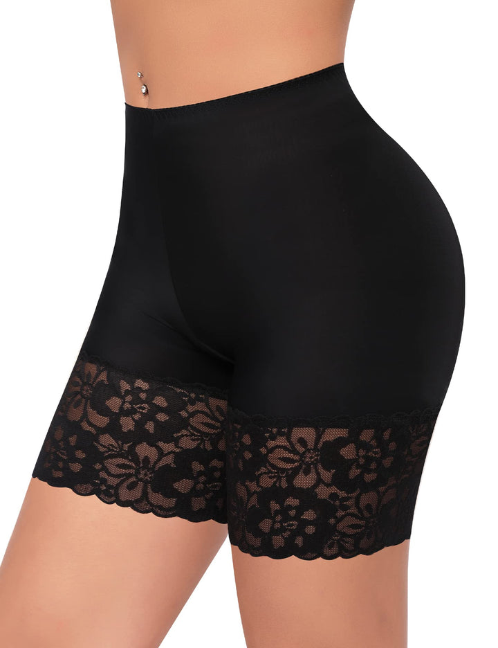YARRCO Damen Unterhose Spitze Radlerhose Kurz Unter Rock Hosen Anti-Chafing Slipshorts Boxershorts U