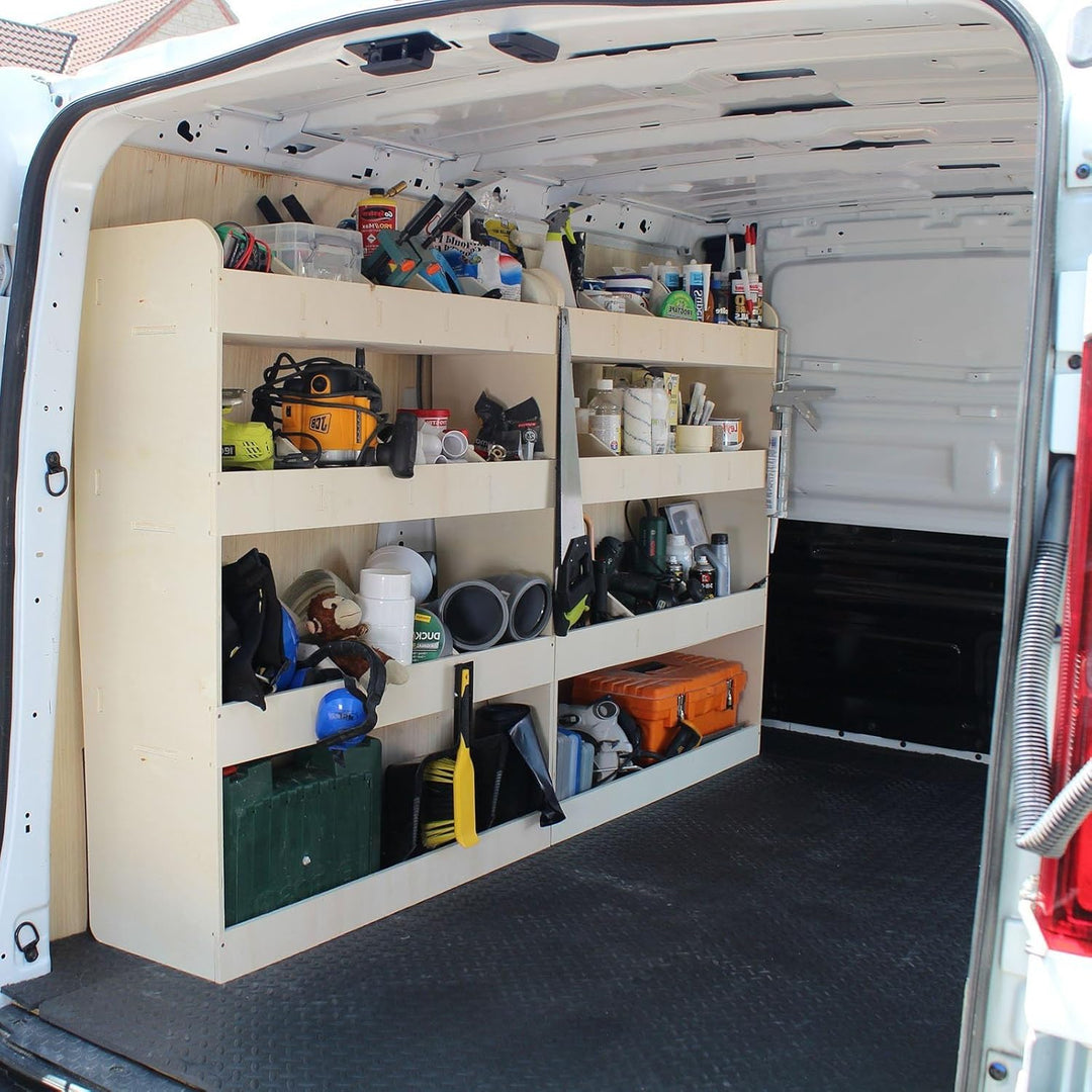 VANIFY - Kompatibel mit Renault TRAFIC L1 2015+ Fahrzeugeinrichtung Fahrzeugregale, komplette Fahrer