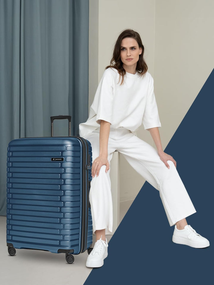 Hartschalen Check-in Koffer | Grosser XL Trolley 52 x 31 x 75 cm von 101 auf 110 Liter erweiterbar |