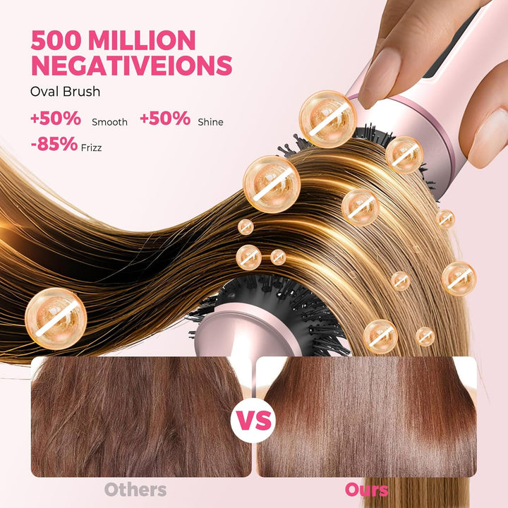 MogaWave Hair styler 5 in 1 Airbrush Haarstyler Air Styler mit LCD-Bildschirm und Temperaturanzeige