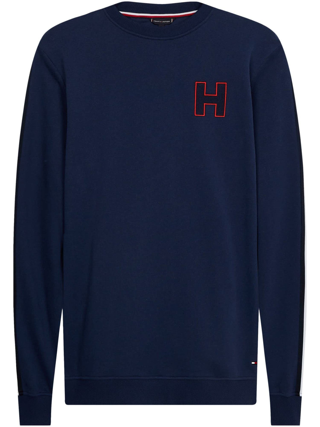 Tommy Hilfiger Herren Pullover Rundhals Track Top Gr. M Blau