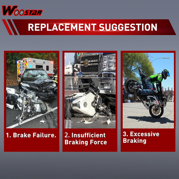 WOOSTAR Rückseite Hauptbremszylinder Bremssattel Ersatz für 50ccm 70ccm 90ccm 110ccm 125ccm Chinesis