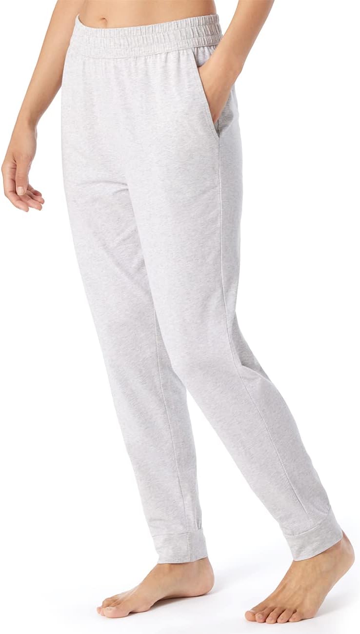 Schiesser Damen Schlafhose Lang Baumwolle-Mix + Relax Pyjamaunterteil, Grau-mel._179266