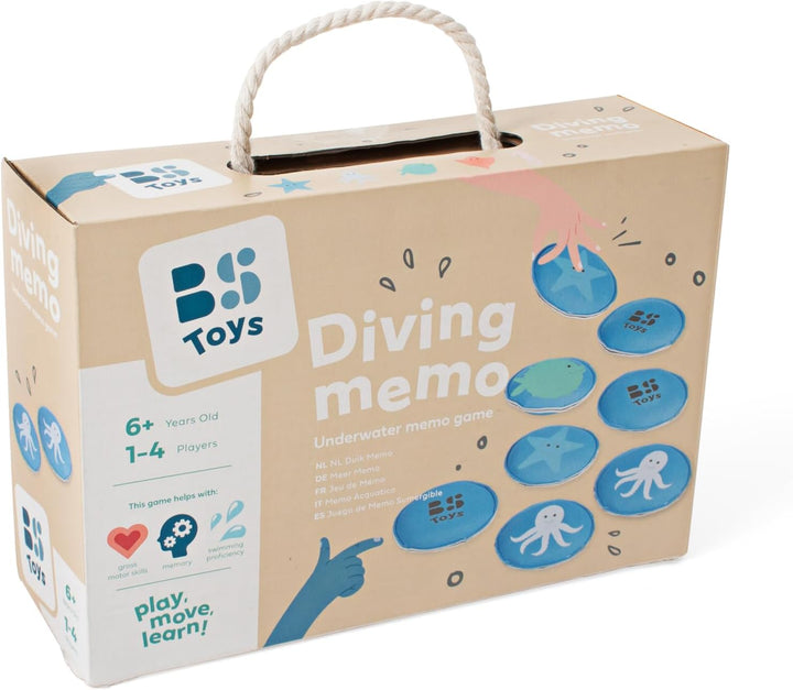 BS Toys Spielzeug See - Kinder Tauchspielzeug für Geschicklichkeitsspiel - ab 6 Jahren - Fühlmemory