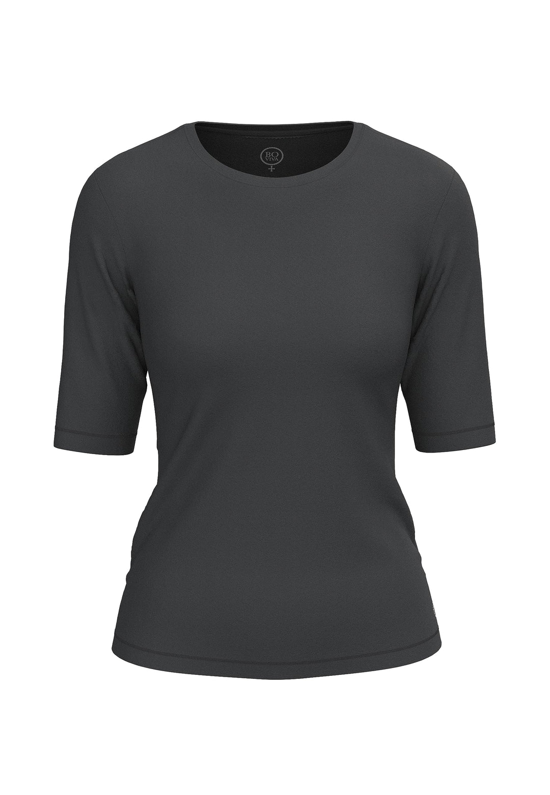 10102 Damen Basic Rundhals (Round-Neck) Halbarm Kurzarm T-Shirt/Jersey Tshirt Oberteile, Basics und