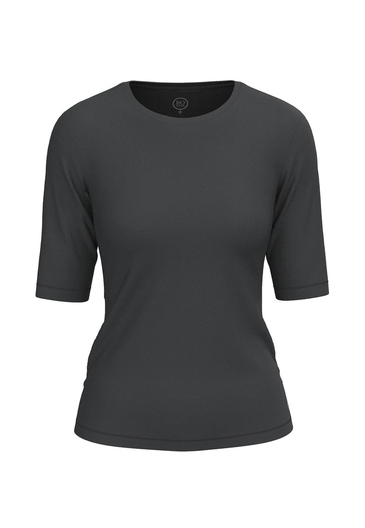 10102 Damen Basic Rundhals (Round-Neck) Halbarm Kurzarm T-Shirt/Jersey Tshirt Oberteile, Basics und