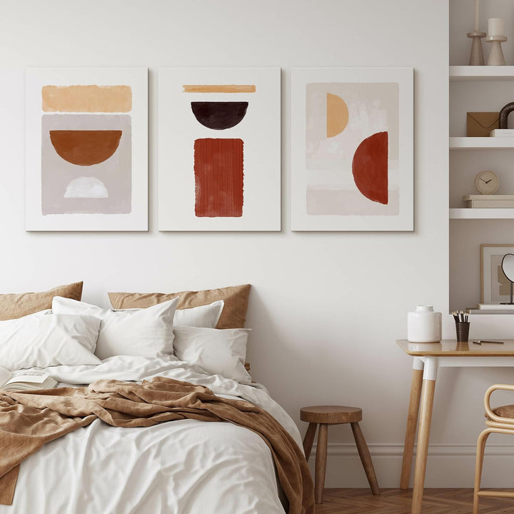 Muralo - Wandbilder Set - Leinwand Bilder Set Aufhängefertig - Bilder für Wohnzimmer Schlafzimmer -