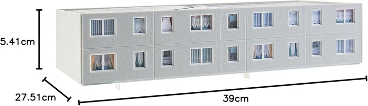 Faller FA 130802 - Plattenbau P2 Ergänzung, Zubehör für die Modelleisenbahn, Modellbau