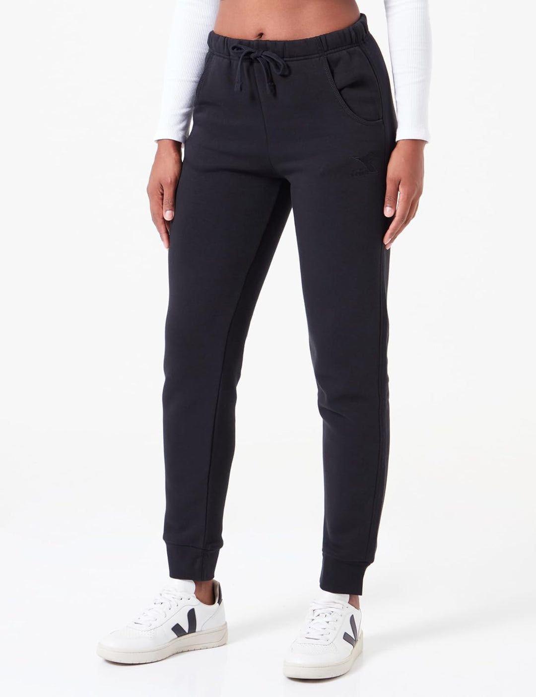 Diadora Damen L.Tracksuit HD FZ CORE XS Schwarz, XS Schwarz