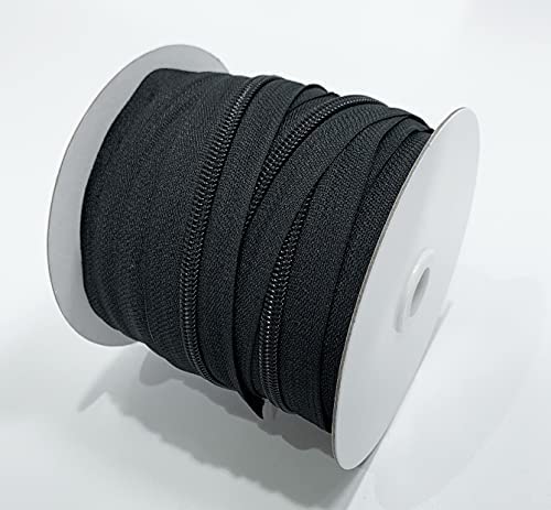 15 Meter / durchgehender Reissverschluss aus Nylon, mit 10 Schiebern aus Metall #10, Reissverschluss