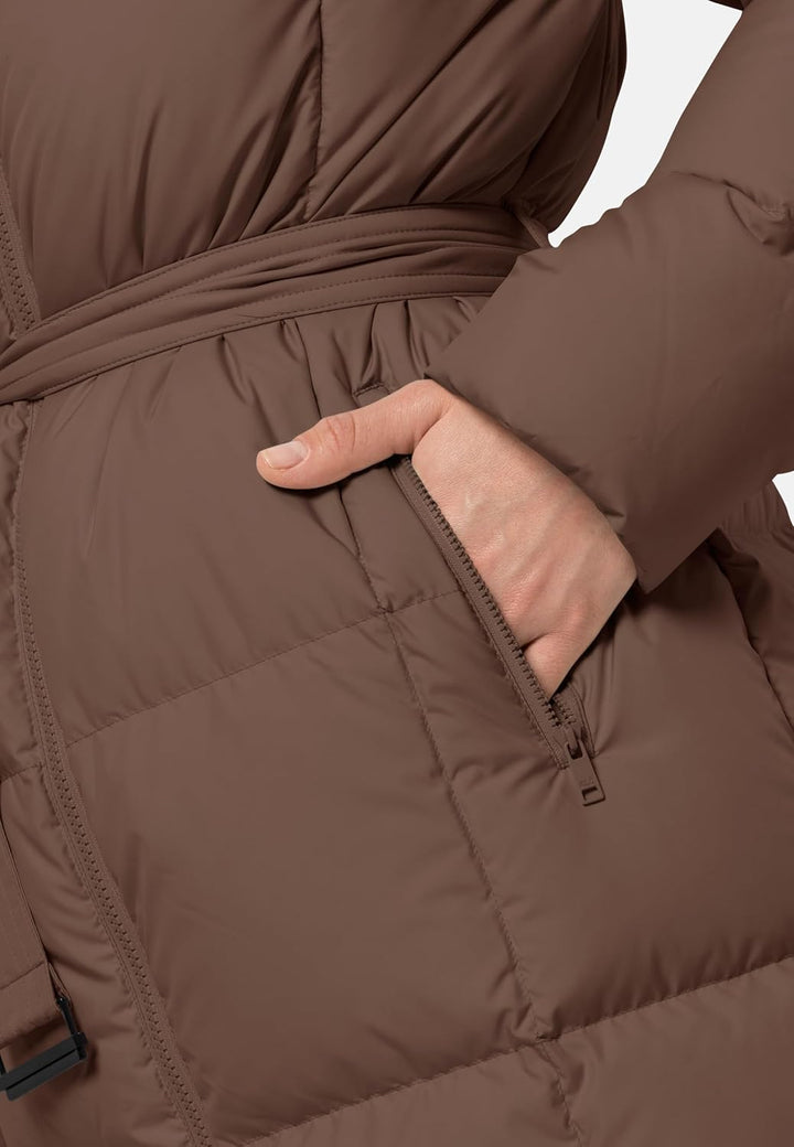 Jack Wolfskin Damen Frozen Lake Coat W Daunenmantel M Hazelnut Brown, M Hazelnut Brown