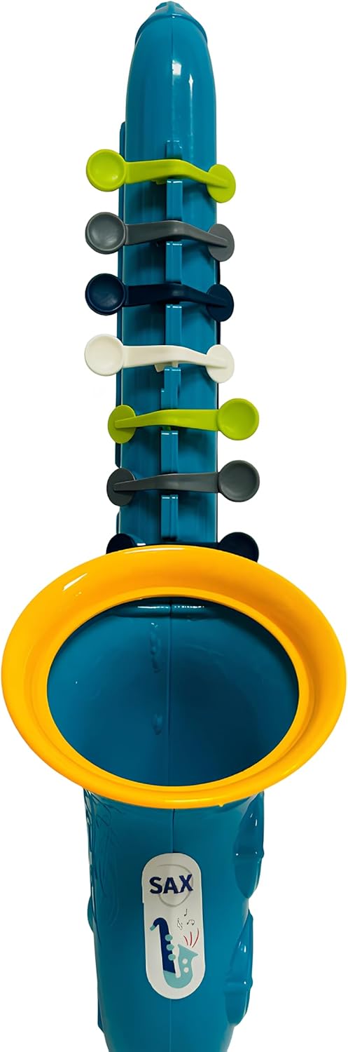 Trompete Spielzeug für Kinder 35 cm mit 4 Tasten Trompete Kunststoff Saxophon Spielzeug Saxophon 35