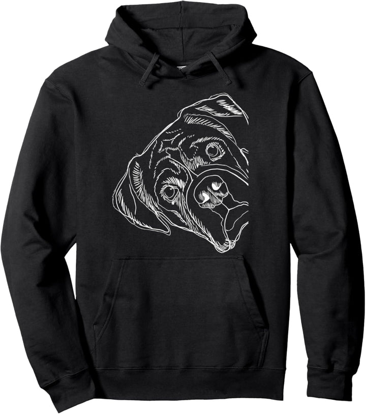 Witziger Hund Deutscher Boxer Pullover Hoodie