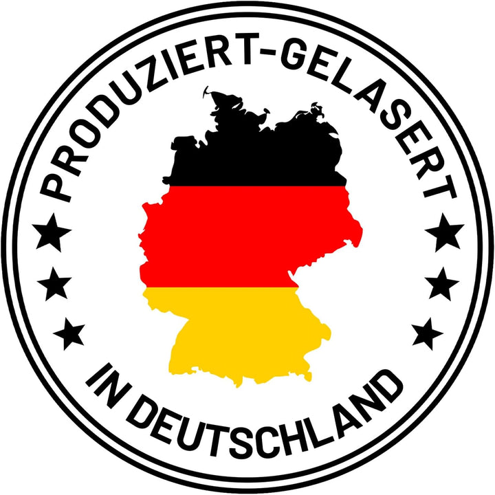 Flachmann personalisiert mit Gravur - Berge Design mit deinem Namen - Edelstahl mit Kunstleder - Ges