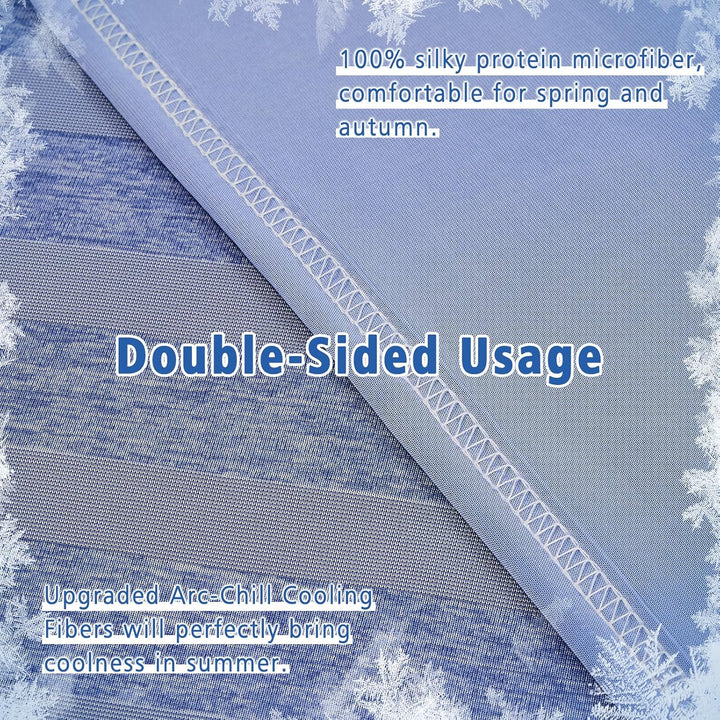 EMME Kühldecke Kühlende Decke, Arc-Chill Q-Max>0,5, 274 x228 cm, 2 in 1 Doppelseitige Dünne Sommerde