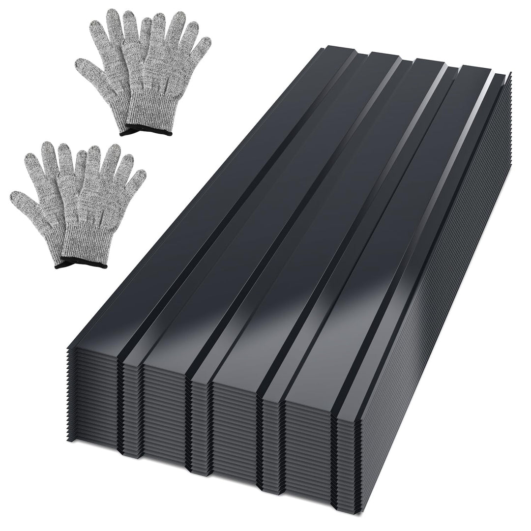 24x Profilblech Trapezblech Dachplatten Stahlblech 115x45cm = 12m² Wellblechplatten für Dach Metall