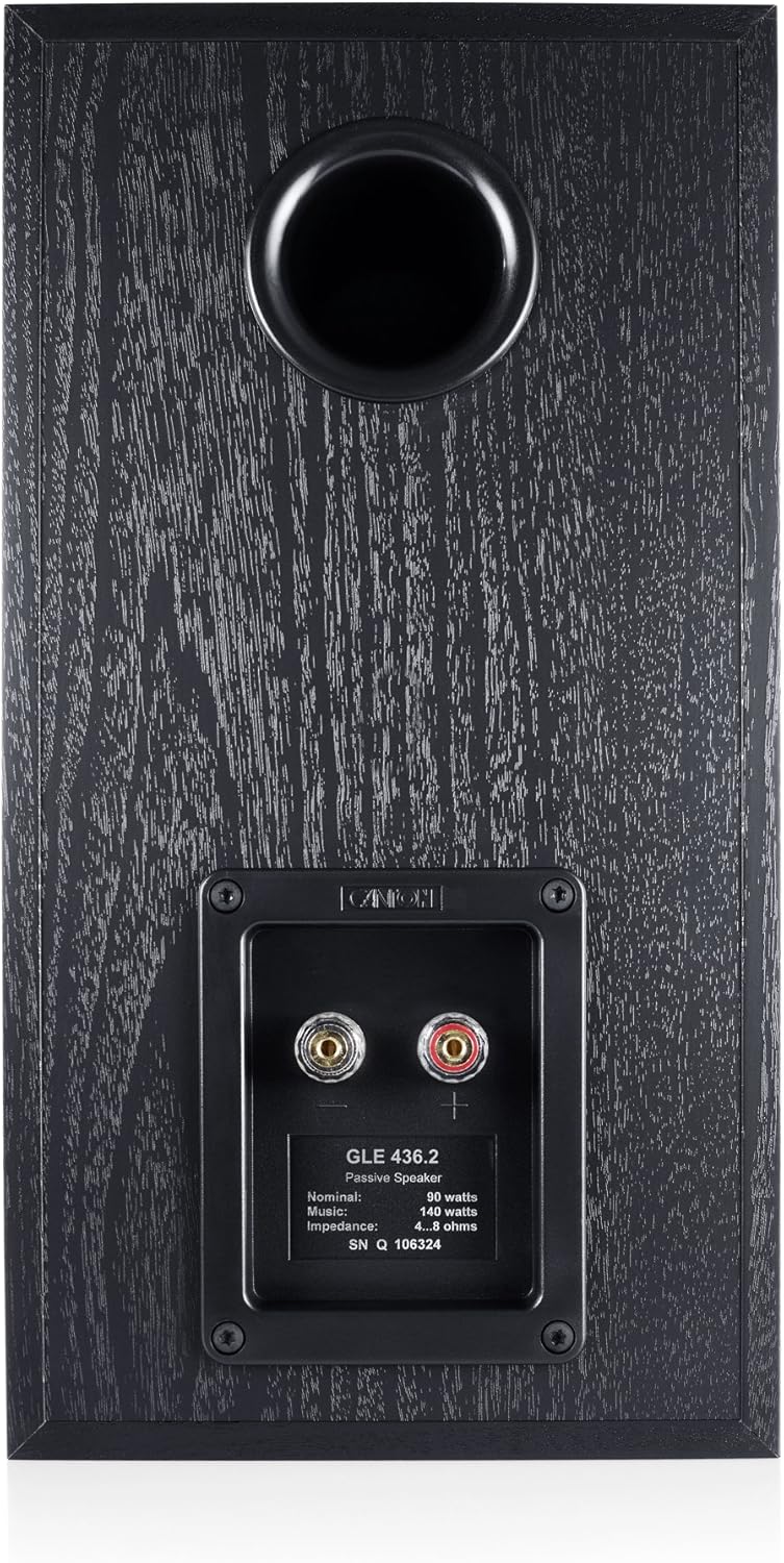 Canton GLE 436 140 W BLACK Loudspeaker – Loudspeakers (2-Way, Wired, 140 W, 38 – 30000 Hz, 8 Ohm, Bl