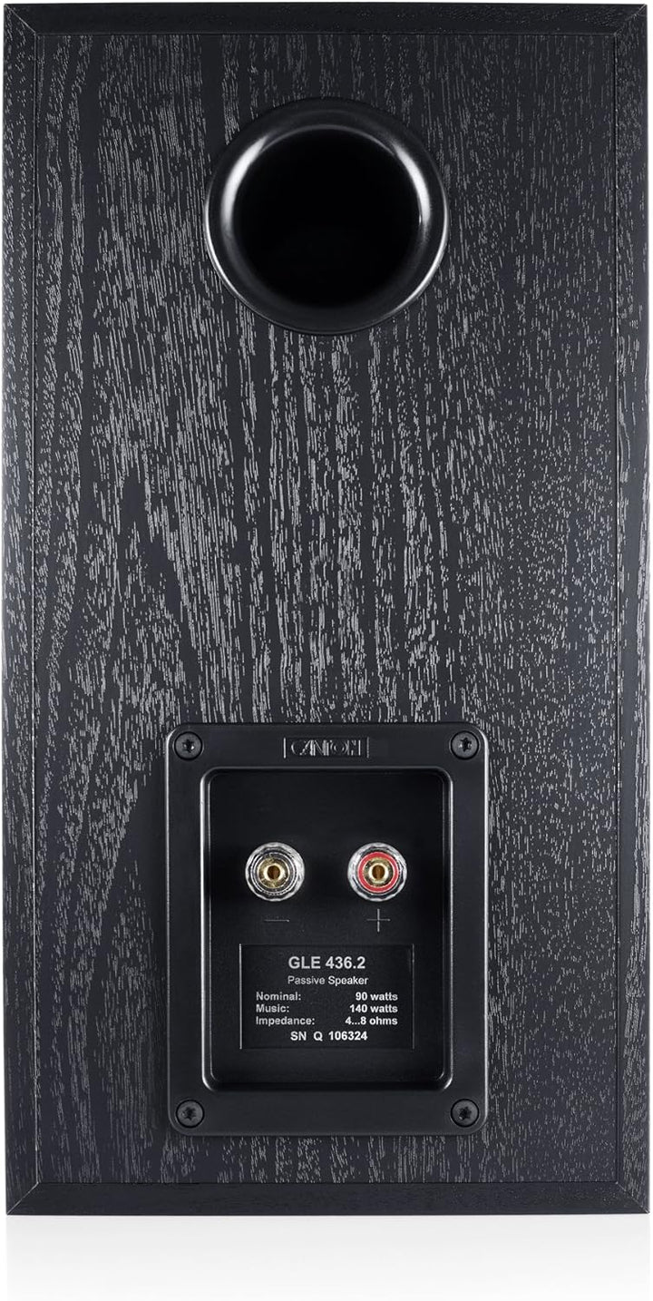Canton GLE 436 140 W BLACK Loudspeaker – Loudspeakers (2-Way, Wired, 140 W, 38 – 30000 Hz, 8 Ohm, Bl