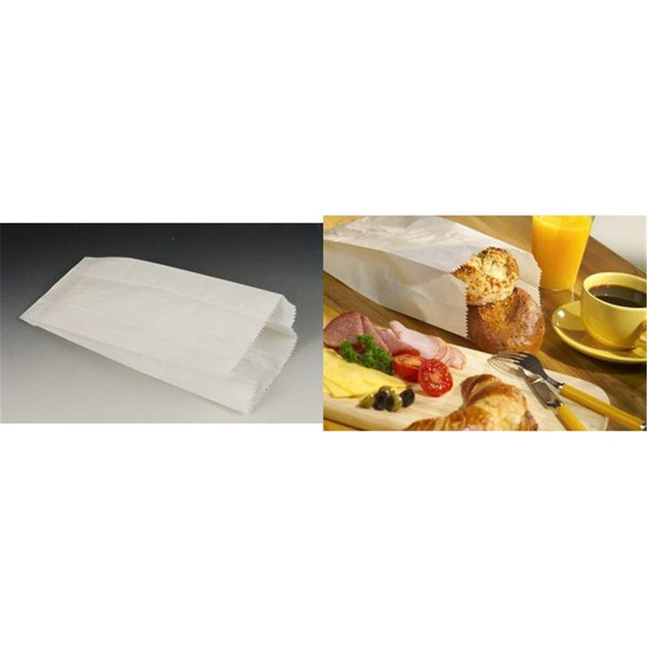PAPSTAR 1000 Papierfaltenbeutel Cellulose gefädelt 0,75 kg, 24x10x5cm Weiss