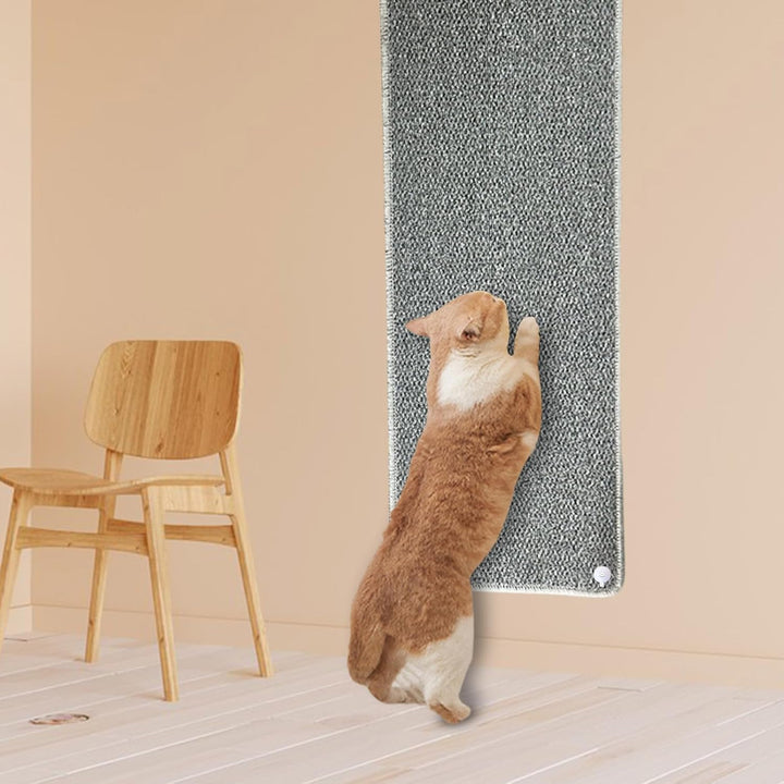 Rainmae Kratzmatte für Katzen, 180 x 40 cm, verdickt, extra gross, Wandmontage, Sisal-Kratzmatte, kr