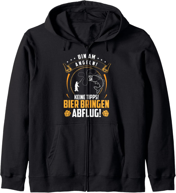 Bin Am Angeln Keine Tipps Bier Bringen Kapuzenjacke