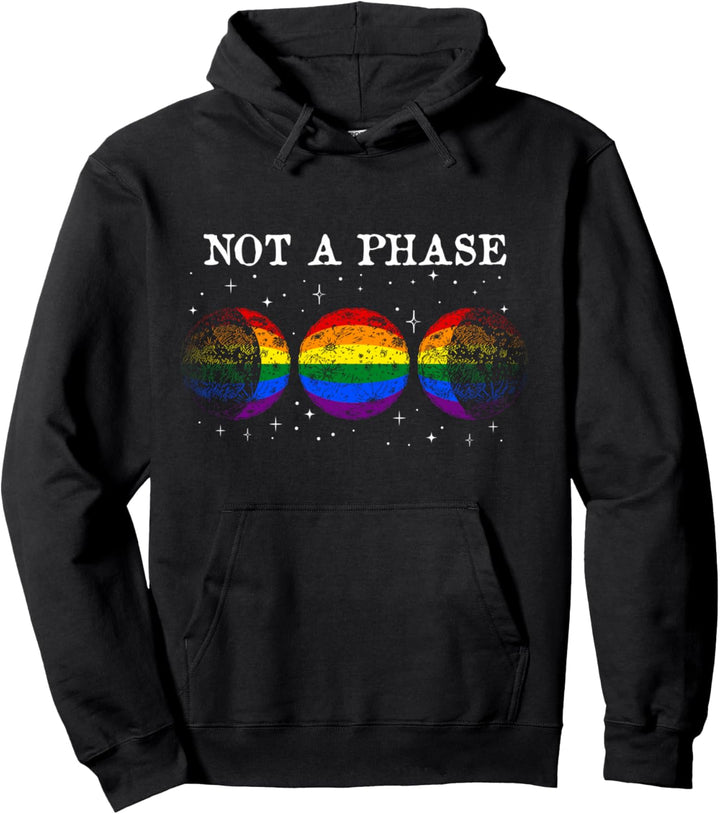 Lustige Schwul Lesbisch LGBT Stolz Flagge Not A Phase Pullover Hoodie