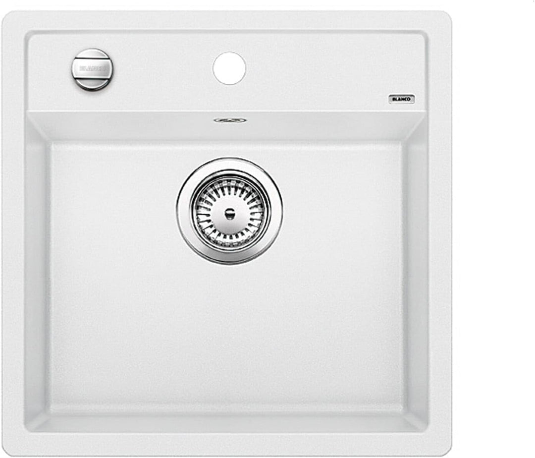 BLANCO DALAGO 5 | SILGRANIT weiss | Einbauart: Einbau von Oben | mit Ablauffernbedienung | 50er Unte