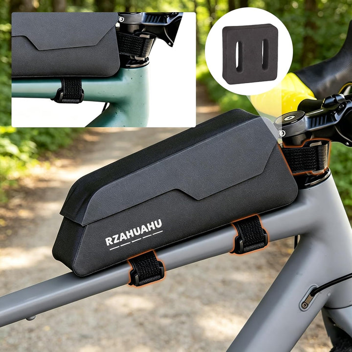 Oberrohrtasche Fahrrad 1 Liter mit Magnetischem Deckel Wasserdicht Bikepacking Oberrohrtasche Schrau